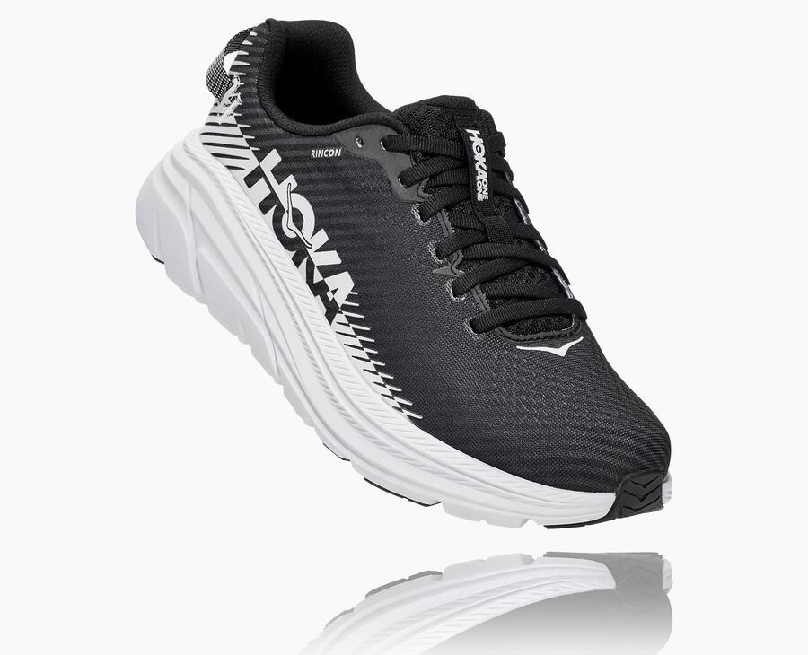 Tenis Hoka One One Mujer Negros/Blancos - Rincon 2 - VRAF86741